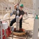 حفاری ۸۴۰ متر چاه عمیق آب‌آشامیدنی به وسیله کمپانی ملی حفاری کشور ایران